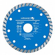 Диск алмазний турбо Hoegert 125х2,2х22,23мм 1шт (HT6D754)