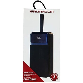 Пoвepбaнк Grunhelm GP-40WQC 40000 mAh (137537)