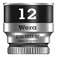 Головка торцевая 6-гранная WERA Zyklop 8790 HMA HF Cr-V 1/4" 12 мм с фиксирующей функцией (05003727001)