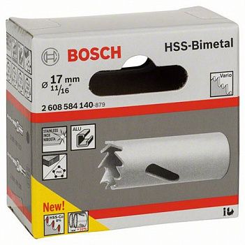 Коронка по металлу и дереву Bosch HSS-Bimetal 17 мм (2608584140)