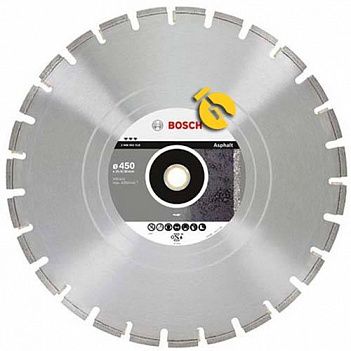 Диск алмазний сегментований Bosch Best for Asphalt 450х25,4/30 мм (2608602518)