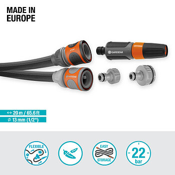 Шланг текстильний Gardena Liano Life Set 1/2", 20 м (18450-20.000.00)