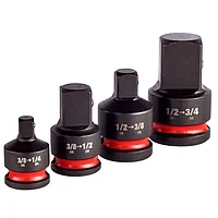 Набор переходников ударных Milwaukee Shockwave 1/4", 1/2, 3/8", 3/4" 3 шт. (4932480356)