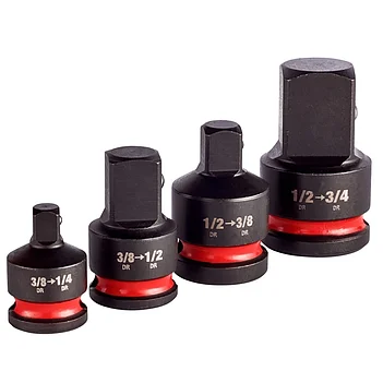 Набор переходников ударных Milwaukee Shockwave 1/4", 1/2, 3/8", 3/4" 3 шт. (4932480356)