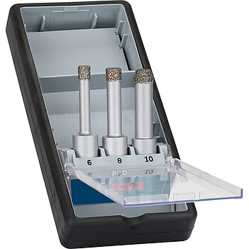 Набір алмазних коронок по плитці Bosch PRO Ceramic dry 3 шт. (2608587145)