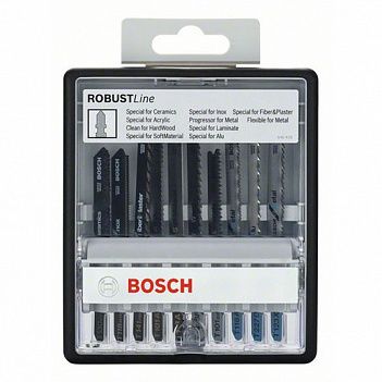Набор полотен пильных Bosch Robust Line Top Expert 10шт. (2607010574)
