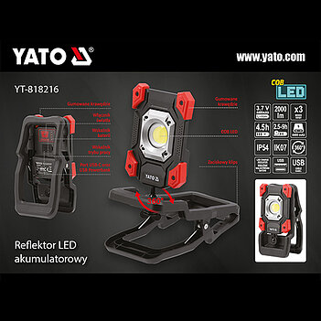Прожектор світлодіодний Yato (YT-818216)