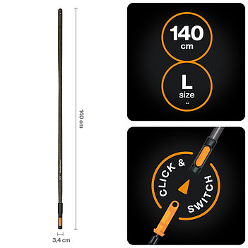 Ручка деревянная Fiskars OneClick L FSC 140 см (1080549)