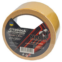 Скотч двухсторонний Virok на тканевой основе 50 мм х 5 м 1 шт. (23V275)