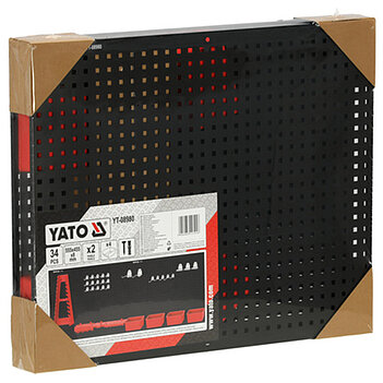 Панель для инструментов Yato 555x455 мм х 2 панели + 4 контейнера (YT-08980)
