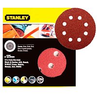 Шлифовальный круг Stanley 125 мм Р180 5шт. (STA32032)