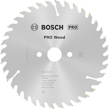 Диск пильный по дереву Bosch PRO Wood 150x20 мм (2608640593)