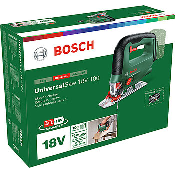 Лобзик акумуляторний Bosch UniversalSaw 18-100 (0603011100) - без акумулятора та зарядного пристрою