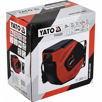 Подовжувач на котушці Yato 20м, 3х1.5 (YT-81221)