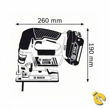 Лобзик аккумуляторный Bosch GST 18 V-LI (060158J300)