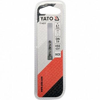 Сверло по металлу Yato Premium HSS 4,1x75мм 1шт (YT-44215)