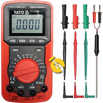 Мультиметр цифровой Yato (YT-73086)