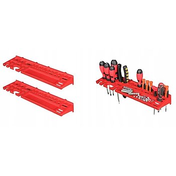 Панель для инструментов Kistenberg 174х78 см + 30 контейнеров с крышкой Вариант №64 (1433044152)
