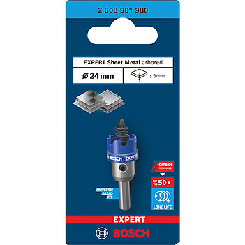 Коронка по металлу Bosch Expert Sheet Metal Arbored HS 24 мм (2608901980)