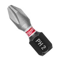Бита ударная Phillips Milwaukee Shockwave Impact Duty 1/4" PH2 3 шт. (4932500353)