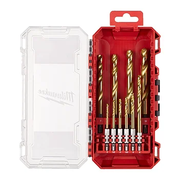 Набір свердел по металу Milwaukee RedHEX Shockwave HSS-TiN PACKOUT 10 шт. (4932493865)