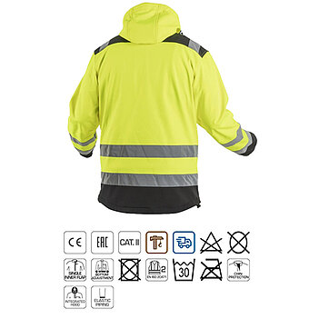 Куртка рабочая сигнальная Hoegert ARGEN размер XXXL/58 (HT5K257-3XL)