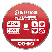 Диск алмазный сплошной INTERTOOL 230x22,00 мм (CT-3010)