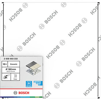 Диск алмазний суцільний Bosch Standard for Ceramic 180х1,6х22,23 мм 10 шт. (2608603233)
