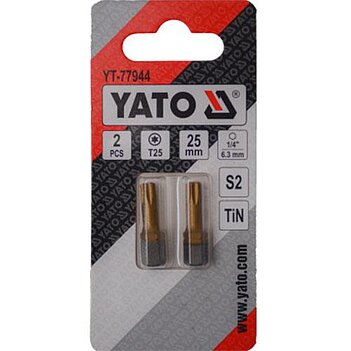 Бита Torx Yato 1/4" T25 2 шт. (YT-77944)
