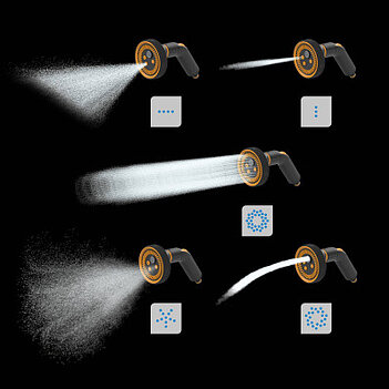 Пистолет для полива Fiskars + коннектор с автостопом (1065492)