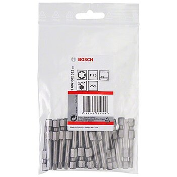 Біта Torx Bosch Extra Hard 1/4" T25 25 шт. (2607002512)