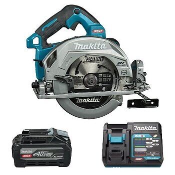 Пила дискова акумуляторна Makita + акумулятор + зарядний пристрій (SET-HS004GZ01-PROMOXGT)