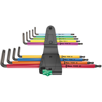 Набор ключей Torx / Torx Ball Г-образных удлиненных WERA 967/9 TX XL Multicolour 1 9 шт. с шаром (05024480001)