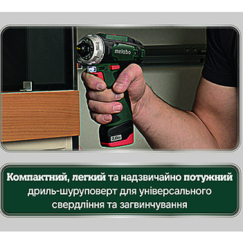 Аккумуляторная дрель-шуруповерт Metabo POWERMAXX BS (600079500)