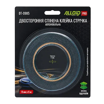 Скотч двухсторонний автомобильный Alloid Pro 9мм х 5м 1 шт. (DT-0905)