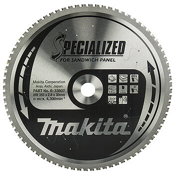 Диск пиляльний для сендвіч-панелей Makita 355x30х2,2 мм (B-33607) Диск пиляльний для сендвіч-панелей Makita 355x30х2,2 мм (B-33607)