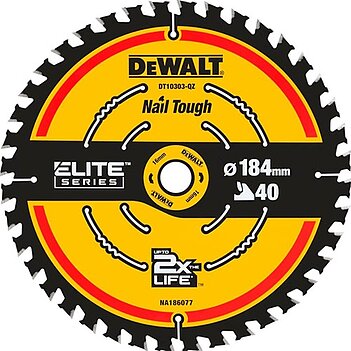 Диск пиляльний по дереву і алюмінію DeWalt Extreme 184х0,99x16мм (DT10303)