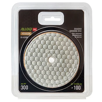 Диск полірувальний по бетону і граніту Alloid Pro HEXAGON 100 мм (DD-63389)