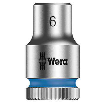 Головка торцевая 6-гранная WERA Zyklop 8790 HMA Cr-V 1/4" 6 мм (05003505001)