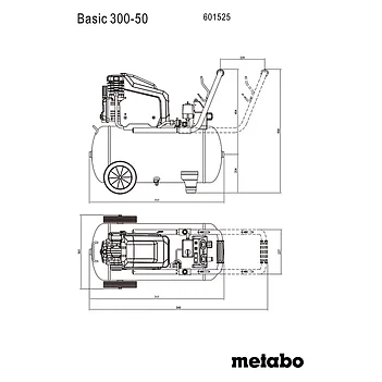 Компресор масляний Metabo Basic 300-50 (601525000)