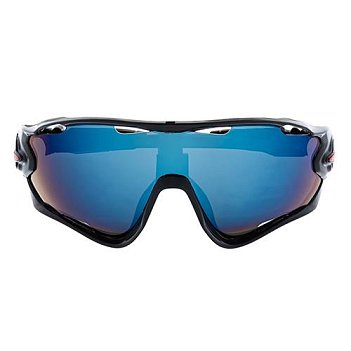 Очки защитные MASTERTOOL SPORTLINE BLUE MIRROR (82-0007)