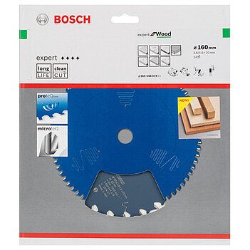 Диск пильный по дереву Bosch Expert for Wood 160x20х1,6мм (2608644019)