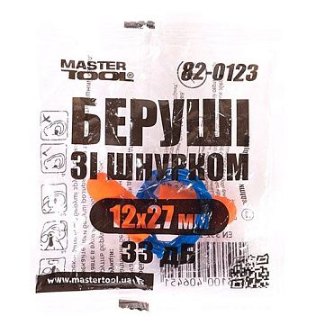 Беруші MASTERTOOL 33 дБ 1 пара (82-0123)