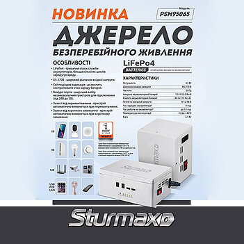 Источник бесперебойного питания для сетевого оборудования Sturmax (PSM95065)