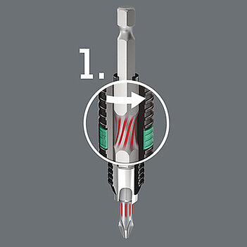 Бита Phillips WERA 851/1 BTZ 1/4" PH2 1 шт. (05056422001)