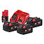 Акумулятор Li-Ion Milwaukee M18 NRG-503 12,0/18,0В 4 шт. + зарядний пристрій (4933451423)