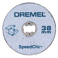 Диск отрезной по металлу Dremel 38 мм + держатель (2615S406JC)