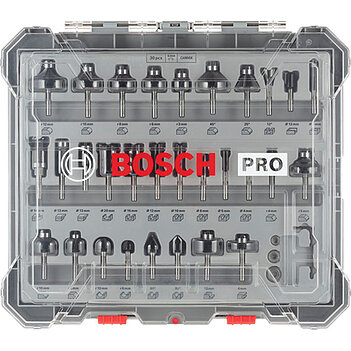 Набор фрез по дереву Bosch PRO 30 шт. (2607017474)