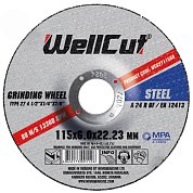 Круг зачисний по металу WellCut 115х6,0х22,23 мм (WCG2711560)