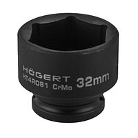 Головка торцевая 6-гранная ударная Hoegert Cr-Mo 1/2" 32 мм (HT4R081)
